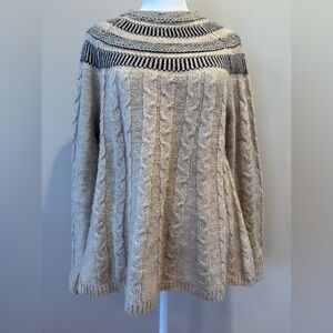 Laju Sweater Womens Small Navy/Oatmeal Good Gently Used Condition